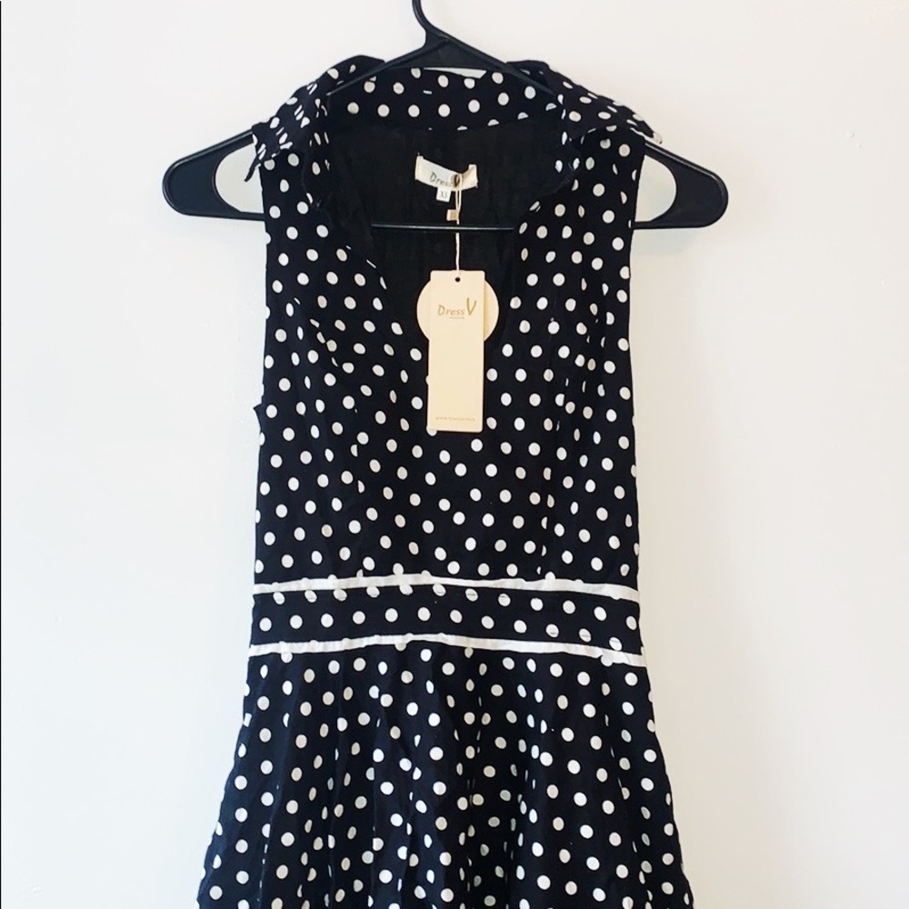 Black Polka Dot Dress (Brand New)